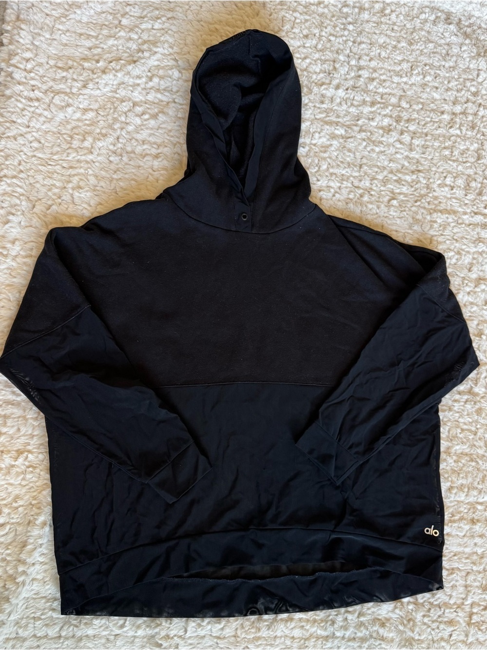 Alo Yoga Ultimate Eclipse Mesh Pullover Hoodie